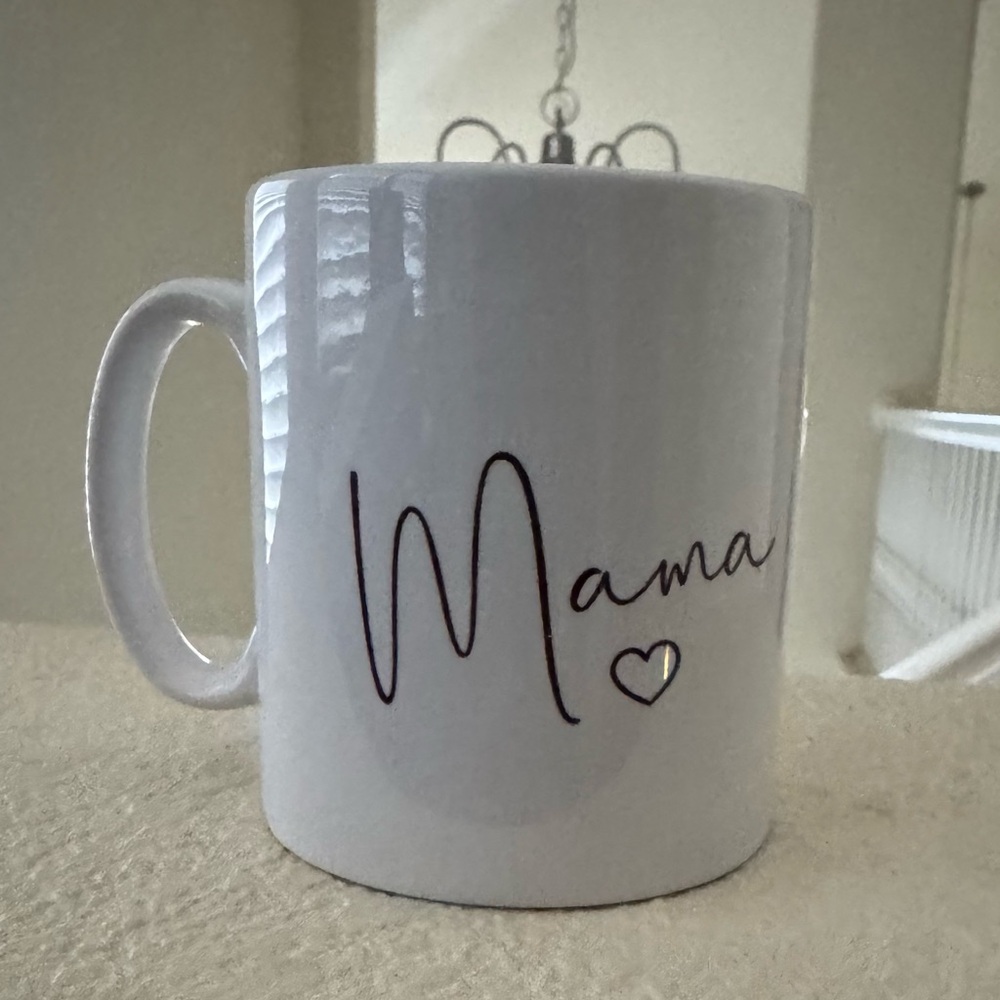 White Ceramic Mama Mug 11 oz